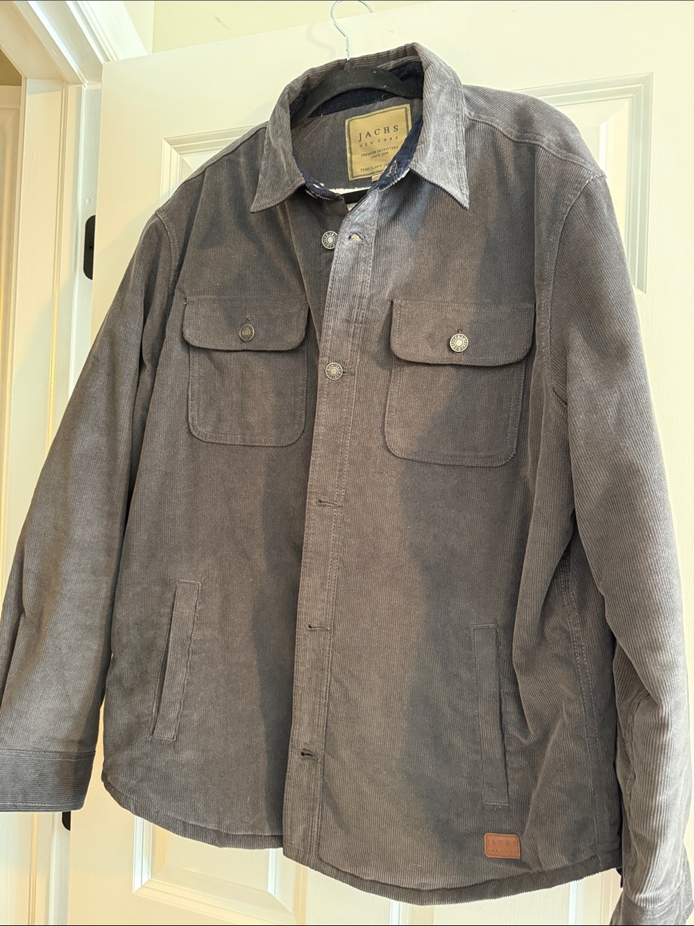 Jachs Men's Charcoal Corduroy Field Jacket